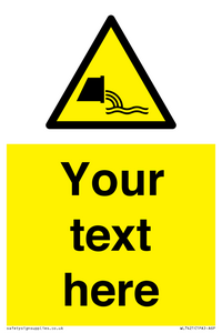 Custom Warning sewage effluent outfall